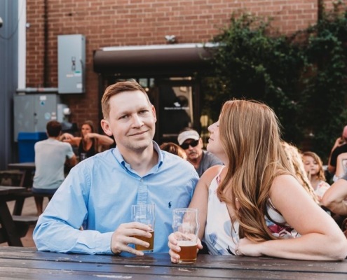 Downtown NoDa Engagement Session | Cam & Leslie | Charlotte, NC